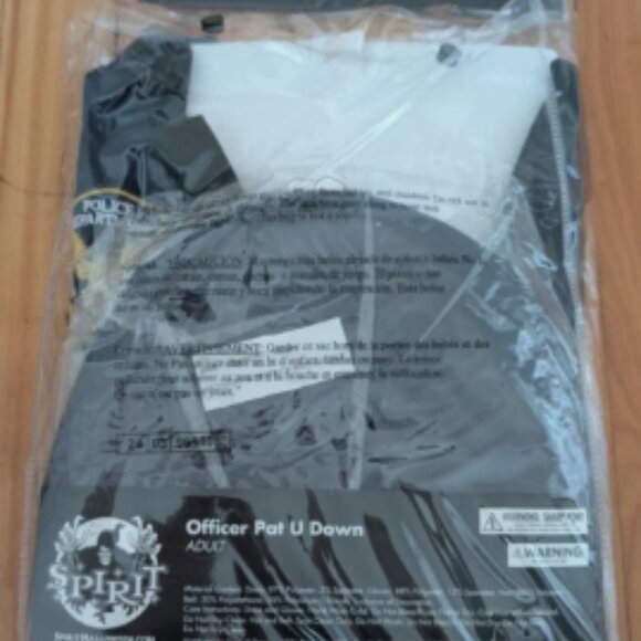 NEW Spirit Adult Officer Pat U Down Costume Adult Large 10-14 - Picture 2 of 5